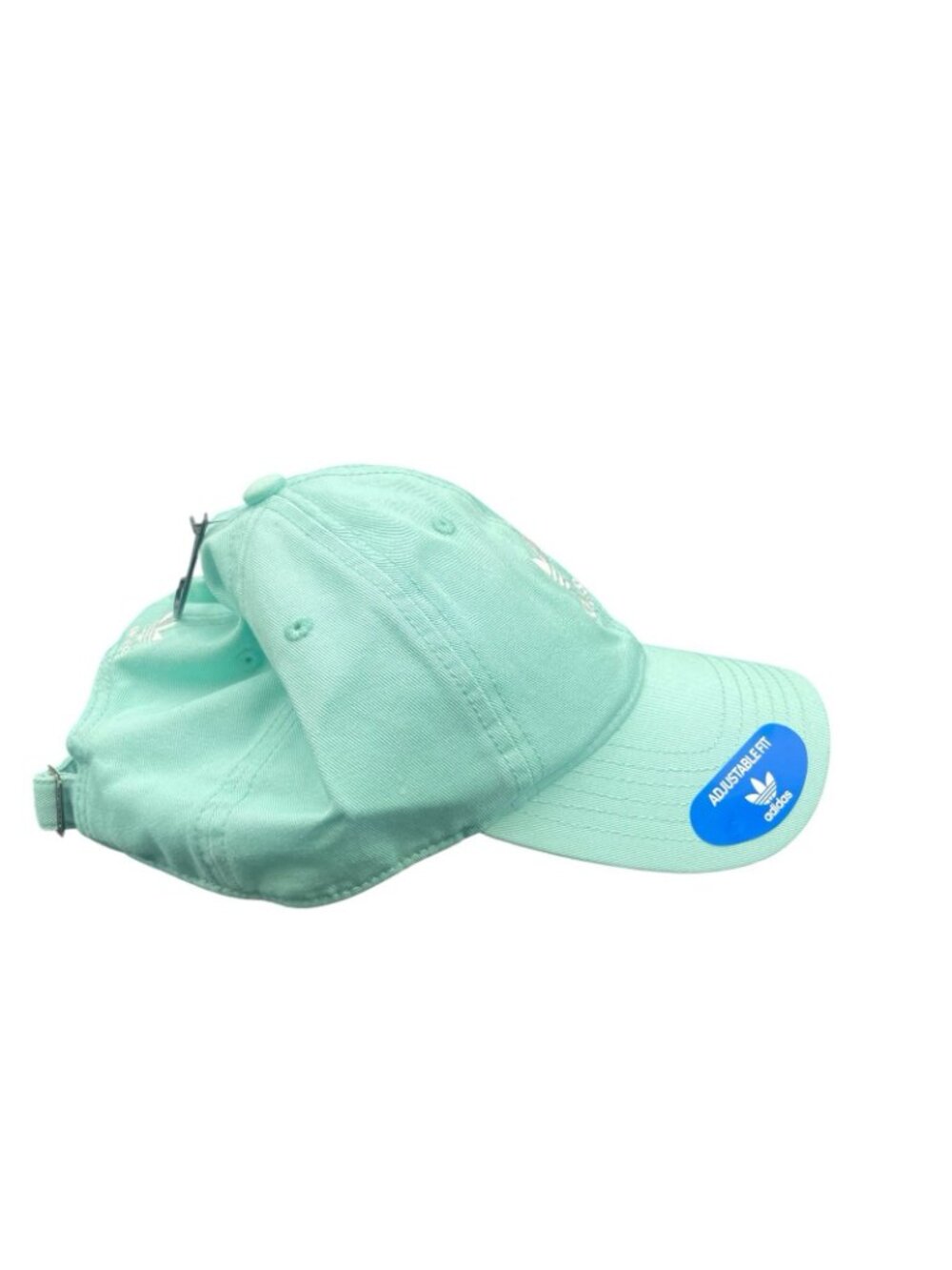 adidas Originals Strapback Relaxed Adjustable Cap Hat Women’s Mint Tres Foil New - Picture 4 of 6